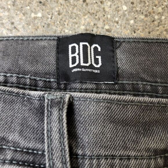 BDG Super Skinny Acid Wash Blue Red Stripe Jeans Women's Size 32 Funky Sport - Picture 5 of 13